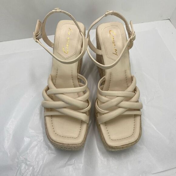 Circus NY Irene Strappy Espadrille Platform Wedge Sandals Heels 9.5 - Picture 10 of 12